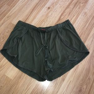 Olive green shorts